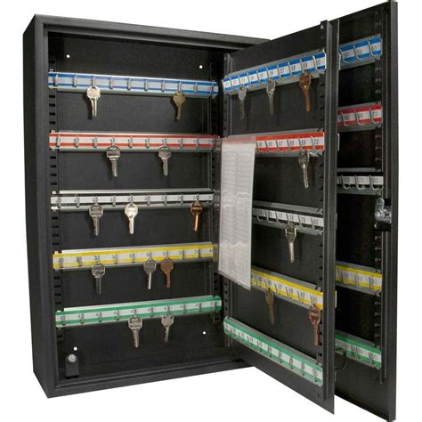 heavy metal lock box with key|locking key cabinet home depot.